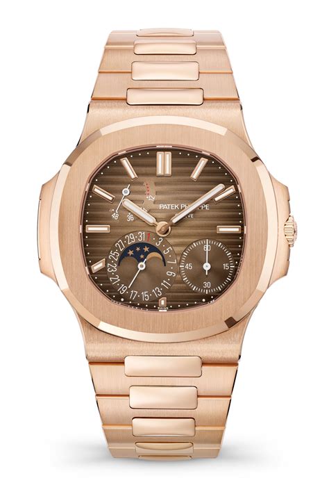 patek philippe nautilus rose gold chocolate|gold patek nautilus price.